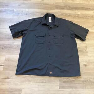 Dickies Short Sleeve Work Shirt Grey Men's 2XL